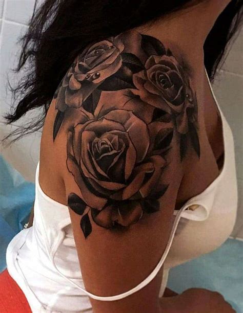 feminine rose tattoos.